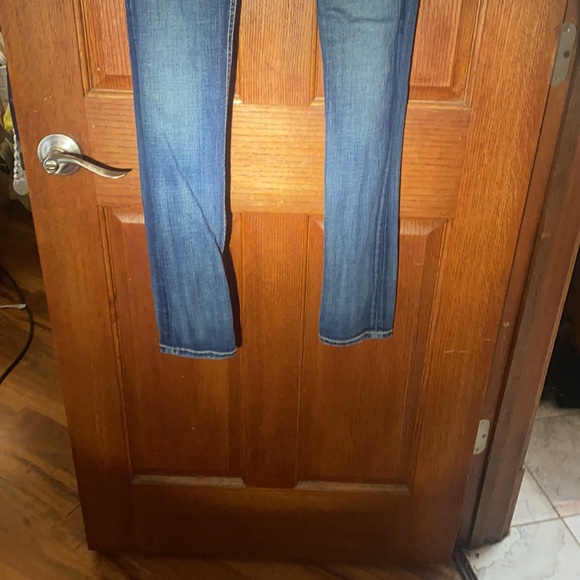 BKE Madison women’s skinny stretch 25x35 1/2 dark blue jeans denim - Picture 2 of 7